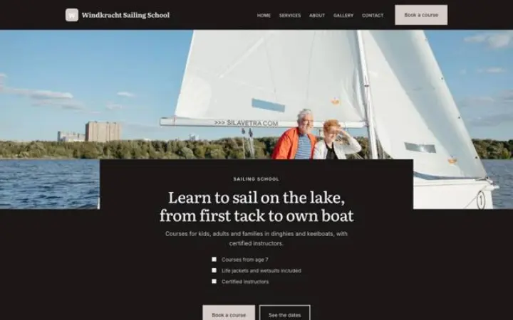 Web para escuela de vela