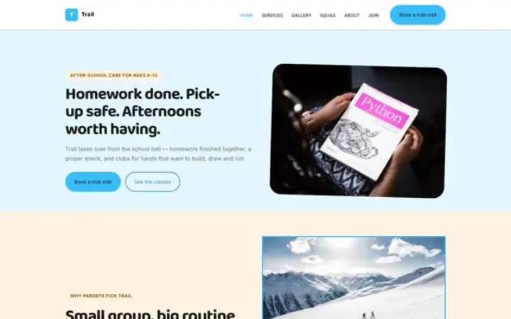 Web para extraescolares