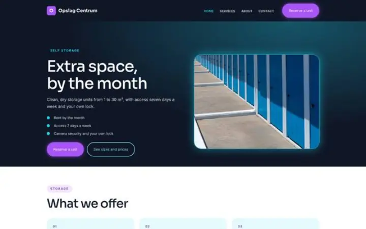 Web para trasteros
