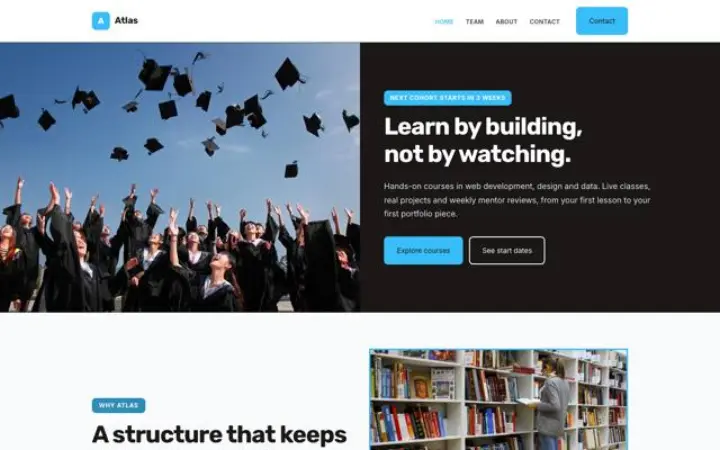 Web para centro de formación
