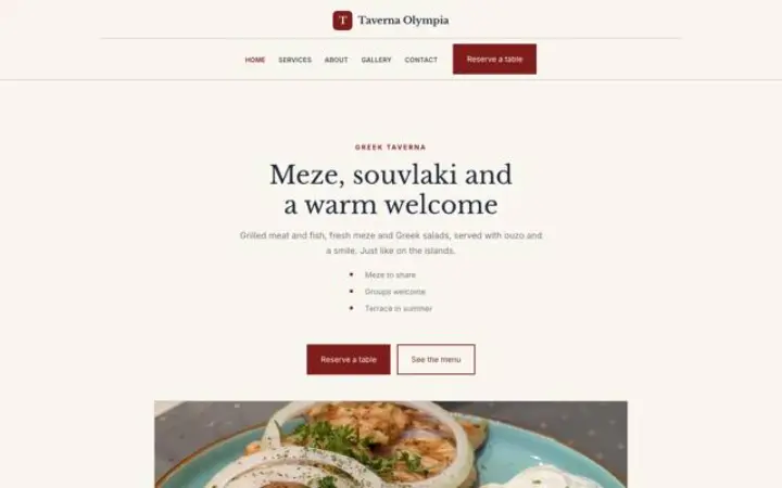 Tema Taverna Olympia