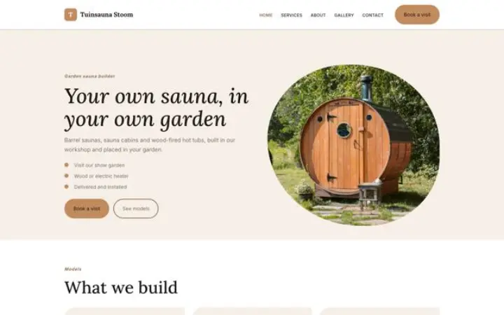 Tema Tuinsauna Stoom
