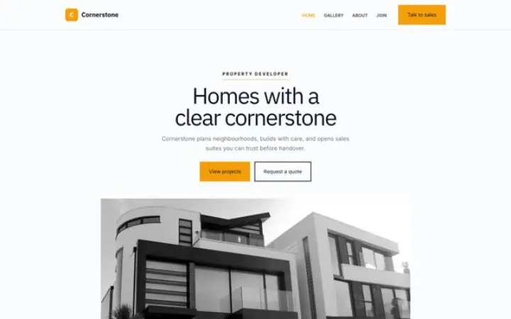 Web para promotora inmobiliaria