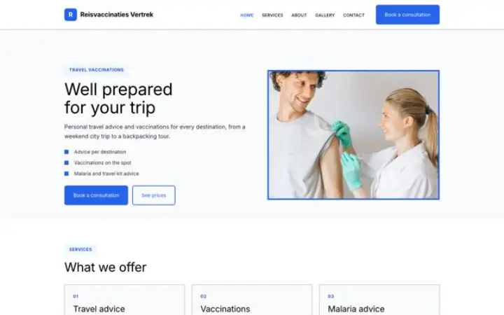 Tema Reisvaccinaties Vertrek
