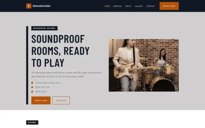 Web para local de ensayo