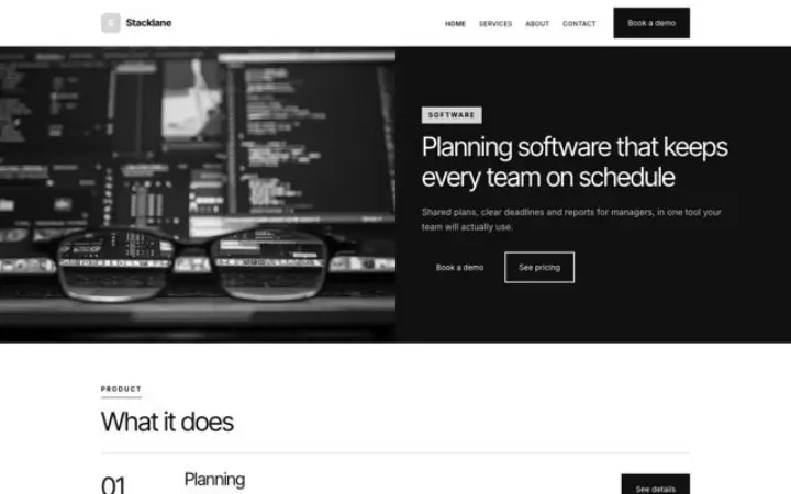 Web para empresa de software