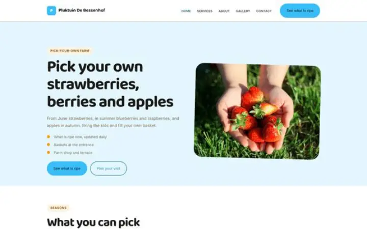 Web para huerto de autorrecolección