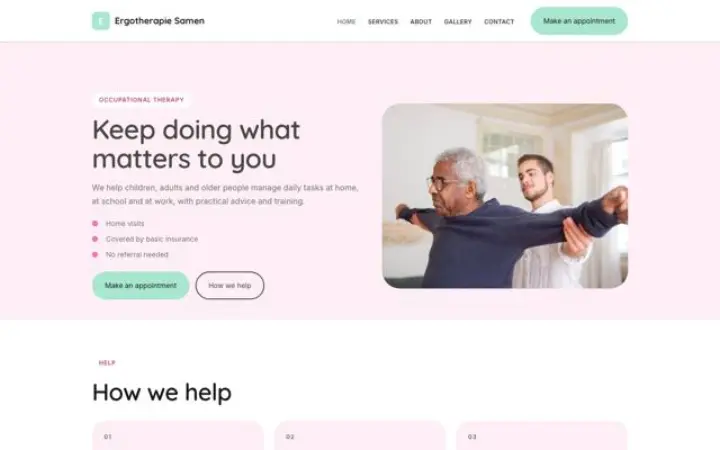 Web para terapia ocupacional
