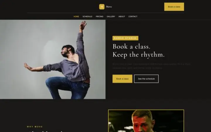 Web para estudio de danza