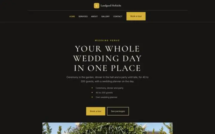 Web para finca para bodas