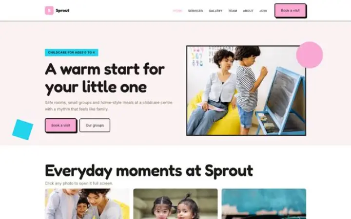 Web para escuela infantil