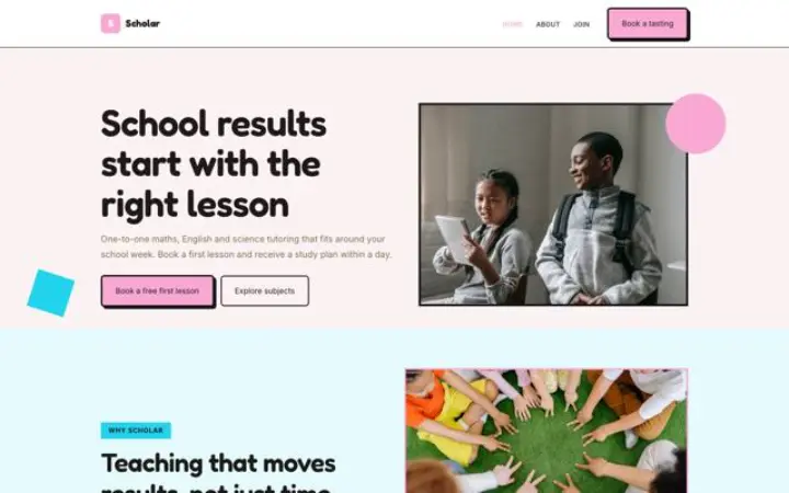 Web para clases particulares